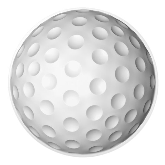 Bouton en céramique de boule de golf (Devant)