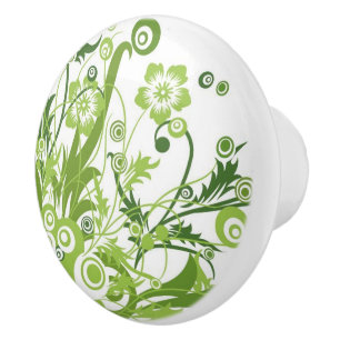 Bouton en céramique de Cabinet