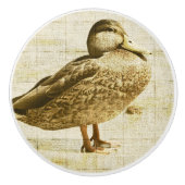 Bouton en céramique de canard (Devant)