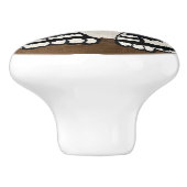 Bouton en céramique de chat de Botero (Côté)