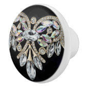 Bouton en céramique de collier de diamants (Droite)