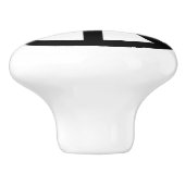 Bouton en céramique de conception de signe de paix (Côté)