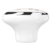 Bouton en céramique de Country Cow (Côté)