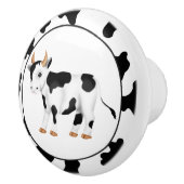 Bouton en céramique de Country Cow (Droite)