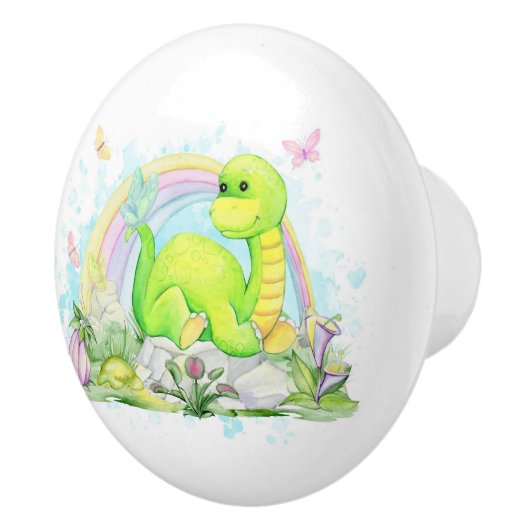 Bouton en céramique de dinosaure (Droite)