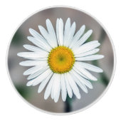 Bouton en céramique de fleur simple de marguerite (Devant)