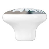 Bouton en céramique de fleur simple de marguerite (Côté)