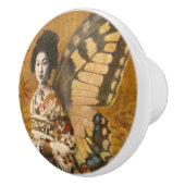 Bouton en céramique de geisha vintage (Droite)