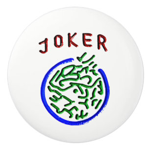 Bouton en céramique de joker d'heure-milliampère