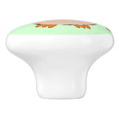 Bouton en céramique de la chouette de Noël (Côté)