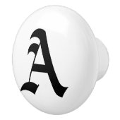 Bouton en céramique de lettre gothique (Droite)
