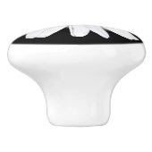 Bouton en céramique de marguerite (Côté)