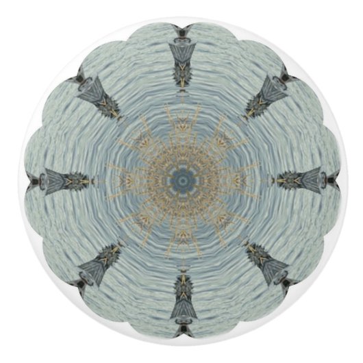 bouton en céramique de motif en verre côtier (Devant)