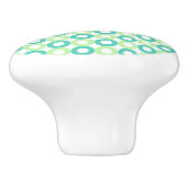 Bouton en céramique de points verts (Côté)