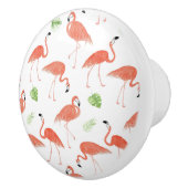 Bouton en céramique de tiroir de Flamant rose (Droite)