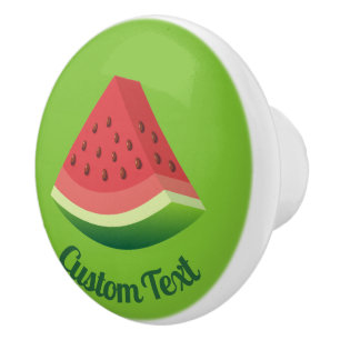 Bouton en céramique de tranche de pastèque