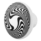 Bouton en céramique d'emblème noir et blanc de (Droite)