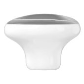 Bouton en céramique en argent gravé sur mesure (Côté)