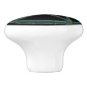 Bouton en céramique fait sur commande de pentagone (Côté)