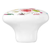 Bouton en céramique florale (Côté)