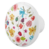 Bouton en céramique florale (Droite)