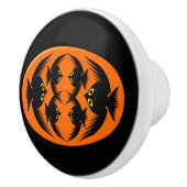 Bouton en céramique Halloween Crows (Droite)