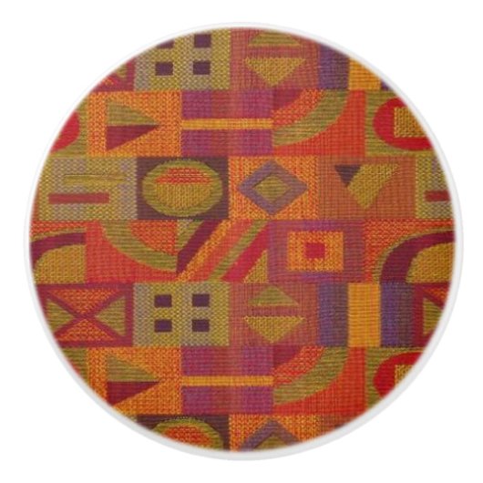 Bouton en céramique motif du sud-ouest (Devant)