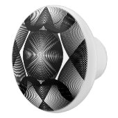 Bouton en céramique noir et blanc / Tirage (Droite)