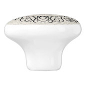 Bouton en céramique noire / Tirer (Côté)