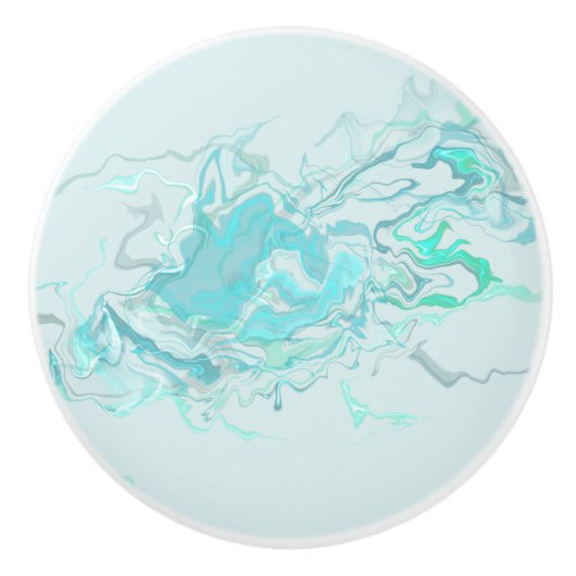 Bouton en céramique Ocean Swirl II (Devant)
