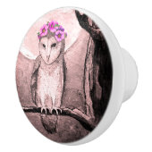 Bouton en céramique Owl Moon 2 (Droite)