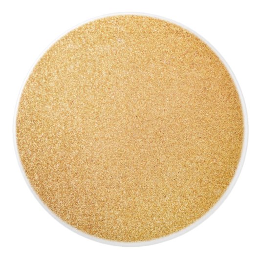 Bouton en céramique Parties scintillant or (Devant)