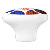 Bouton en céramique peint à la main - Armoire arti (Côté)