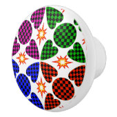 Bouton en céramique peint à la main - Armoire arti (Droite)