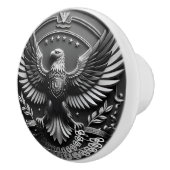 Bouton en céramique peint à la main - Armoire arti (Droite)