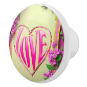 Bouton en céramique peint à la main - Armoire arti (Droite)