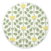 Bouton en céramique Rose (Devant)