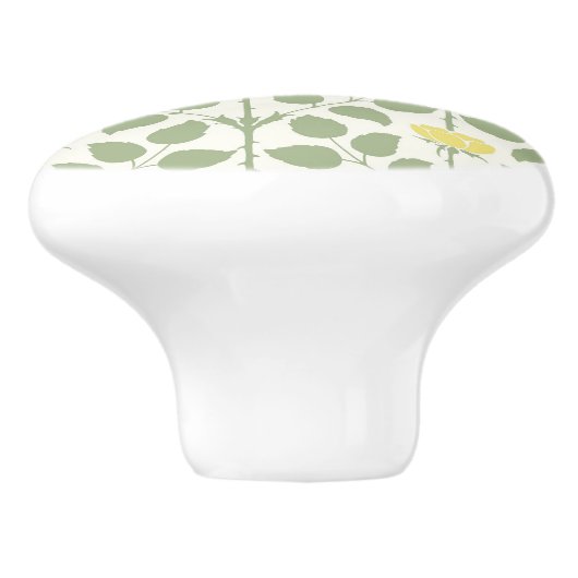 Bouton en céramique Rose (Côté)