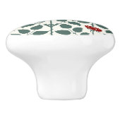 Bouton en céramique Rose (Côté)