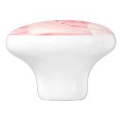 Bouton en céramique rose de givrage rose (Côté)