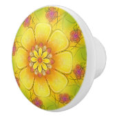 Bouton en céramique Rose et tasse à beurre (Droite)