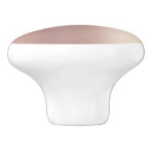 Bouton en céramique rose Parties scintillant or av (Côté)