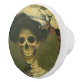 Bouton en céramique squelettique gothique (Droite)