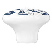 Bouton en céramique sur mesure nautique (Côté)