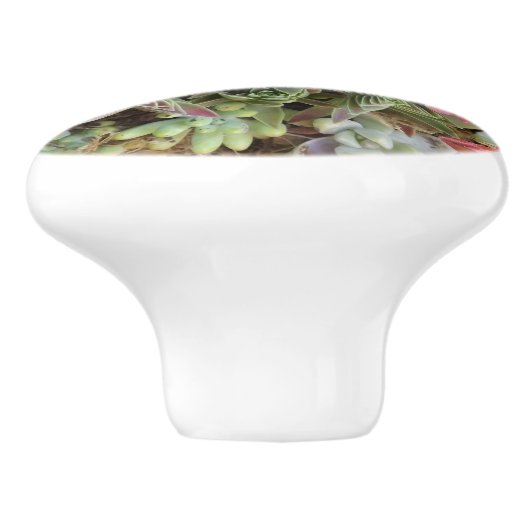 Bouton en céramique sur mesure Succulent (Côté)