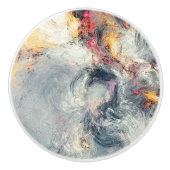 Bouton en céramique Terre et Feu / Tirer (Devant)