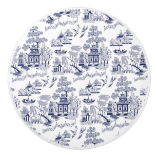 Bouton en céramique v1 de Cabinet de saule de