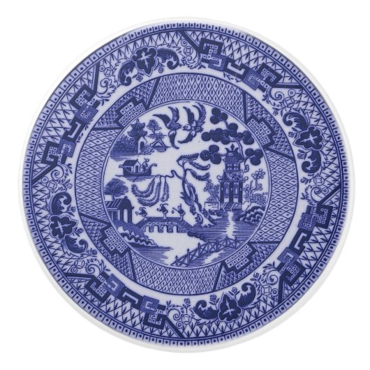 Bouton en céramique v4 de Cabinet de saule de (Devant)