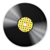 Bouton en céramique Vinyl Record (Devant)