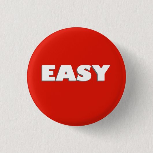 Bouton Facile Funny Pinback Badge (Devant)